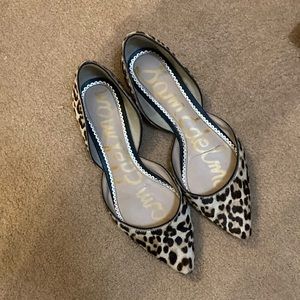 Leopard d’orsay flats